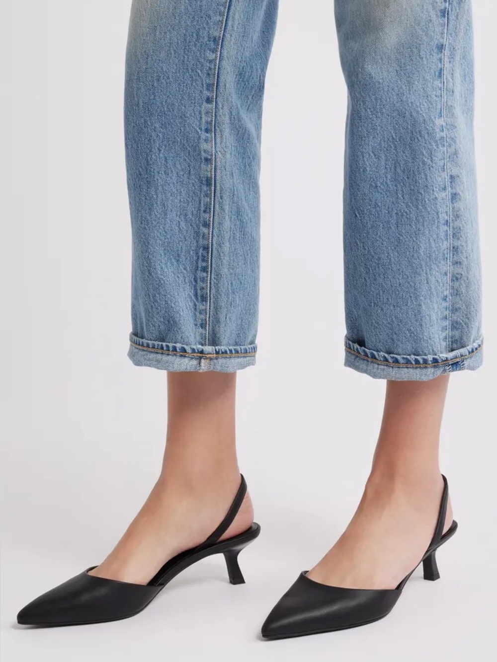 Open Edit Cammie Kitten Heel Slingback Pump Size 9.5